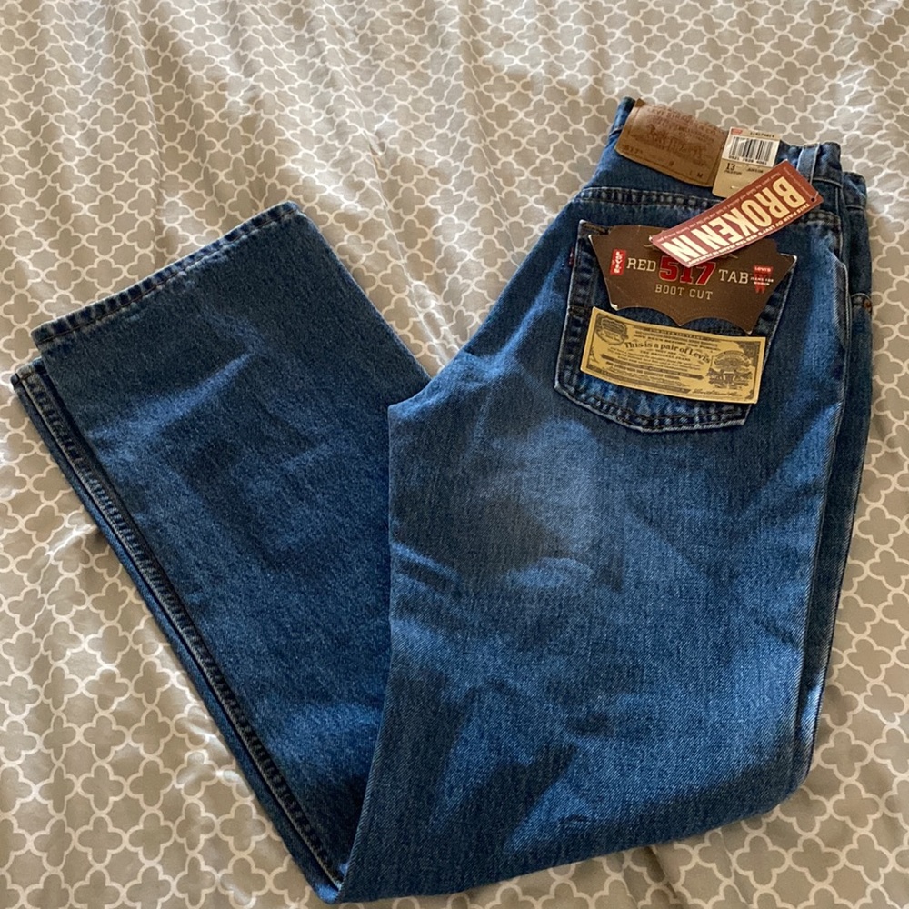 NWT rare Vintage Women’s 517 jeans size 13 (8) high waist bootcut Levi’s red tab